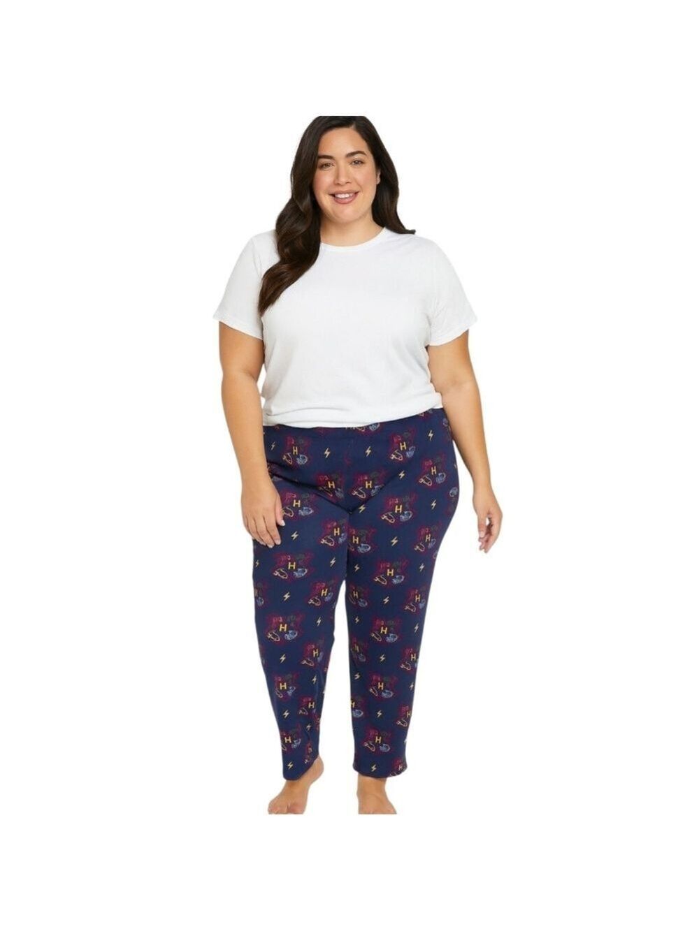 𝅺wizarding World Harry Potter Blue Hogwarts Lounge Sleep Pants Size XL 16-18
